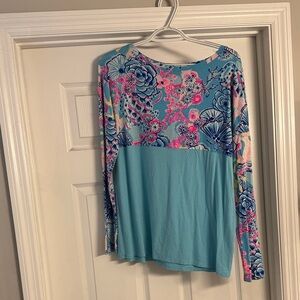 Lilly Pulitzer Finn Top in Bali Blue Once Upon a Tide